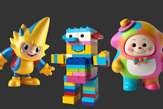 do 3d printable toy, 3d figurine, articulated model, collectible, 3d lego