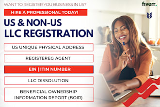 do US llc registration, ein, company registration with boi report, dissolve llc
