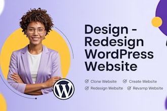 build create revamp wordpress website design redesign website development