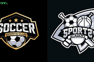 do design baseball, basketball, soccer, hockey and any sports logo 24 hours