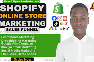 promote shopify store with dropshipping ecommerce marketing