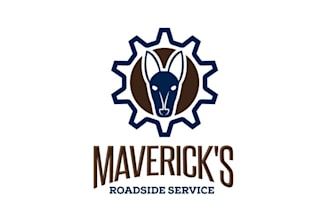 design aesthetics high resolution roadside service logo