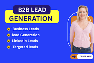 do b2b lead generation, targeted leads, linkedin leads and prospect email lists