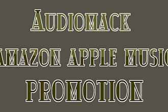 pitch your song to audiomack playlisters, album promotion, amazon apple track