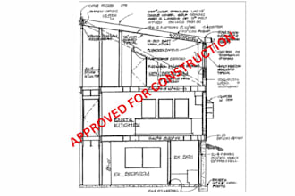 design modern architecture house residential building plan home city permit