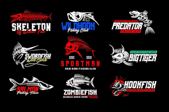 design dragon, e sports, fishing and gaming logo for your team or company