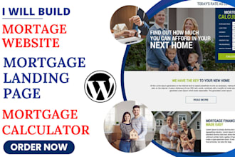 mortgage website mortgage sales funnel mortgage landing page mortgage calculator