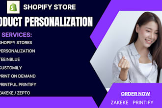 setup teeinblue customily shopify print on demand product personalization zakeke