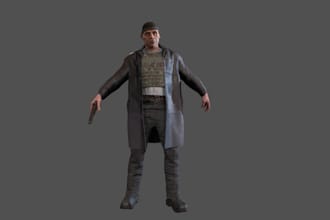 next gen 3d character model,4k texture, 3d animation, ue5 rig, game asset, unity