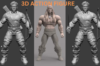 sculpt 3d articulated model 3d character model toy 3d action figure 3d printing