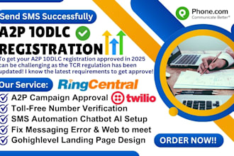 approve a2p 10dlc registration on twilio ghl toll free number verification IVR