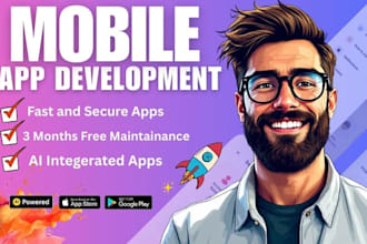 do mobile app development, ios app, android app creation, flutter app dev