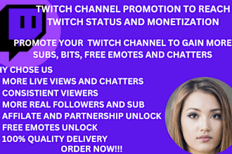 do twitch channel promotion