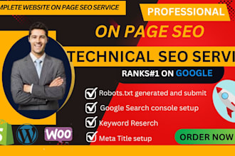 expert onpage SEO and technical optimization for  your website