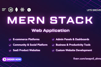 develop a fast and scalable web app as mern stack developer