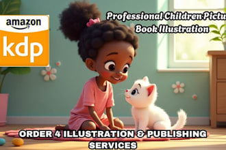 illustrate children story book illustration, children story, picture book