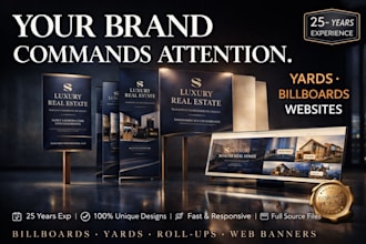 design professional web banners and outdoor signage