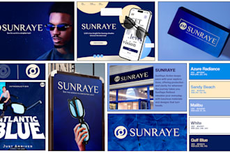 design minimalist logo and full brand identity guidelines with full branding kit