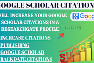 increase google scholar citations in a researchgate