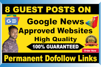get 8 high quality premium da50 plus dofollow guest posts to improve your SEO