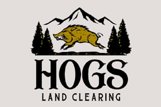 make adventure forestry and land clearing company logo