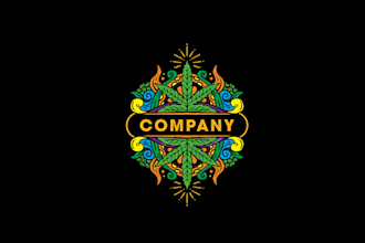 design cannabis weed marijuana hemp cbd oil logo