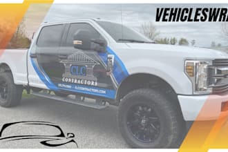 vehicle wrap design car wrap van wrap truck wrap trailer fleet graphics