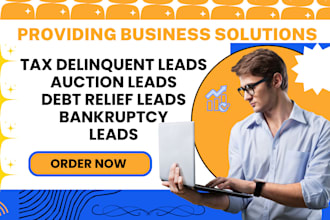 generate tax delinquent leads auction leads debt relief and bankruptcy leads