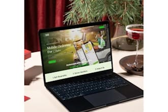 design a custom golf club website with food ordering  and delivery system