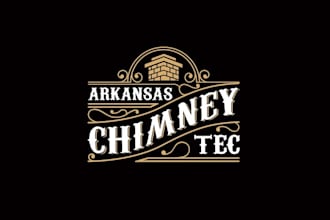 design modern clean chimney company logo