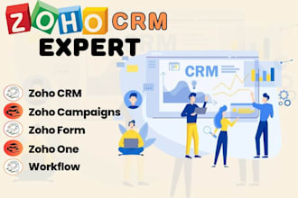zoho CRM zoho books zoho sites zoho one  automation and integration expert
