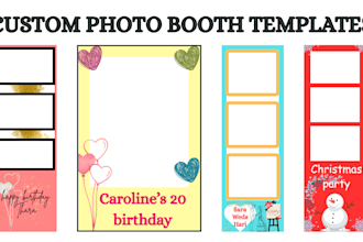 do custom photo booth template within 24 hours