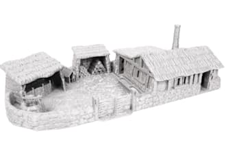 remold 3d terrain medieval,tabletop fantasy stl sci fil environment dnd 3d print