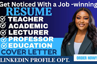 write teacher, professor, academic, lecturer, education, former teacher resume