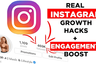 do instagram marketing, tiktok marketing, manage, grow and promote your page