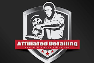 design outstanding car detailing brand logo