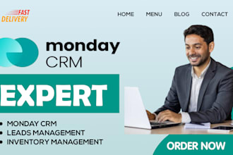 set up monday crm, customer, deal, inventory management, automation,ai expert