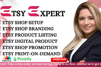 do etsy store creation, etsy SEO audit, keyword tag research and boost sales