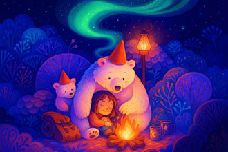 create awesome children story book illustrations