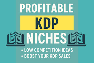 find 3 profitable amazon KDP low content book niches with keywords