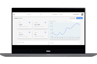 build a modern admin dashboard using react and chart js