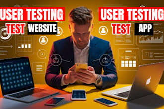 do website or app user testing , provide feedback review