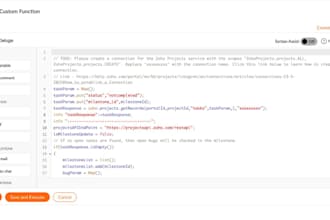 write custom functions in zoho CRM using deluge scripting