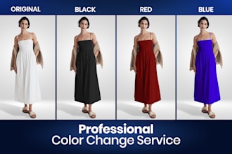 change color of clothing, shoes, bags, or any product image