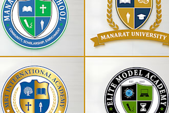 design school university academy or daycare educational logo