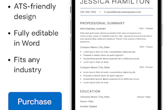 create a modern and editable resume template for you