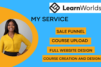 setup learnworlds thinkfic kajabi mighty networks online course website