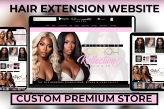 hair extension website beauty salon website hair stylist website hair website