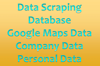 do data scraping all business