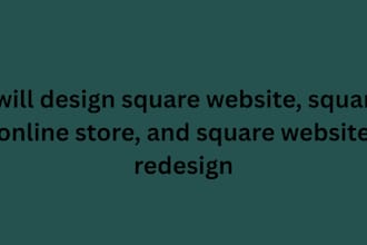 design square website, square online store, and square website redesign